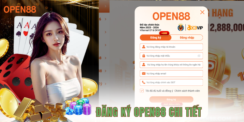 Đăng ký OPEN88 chi tiết