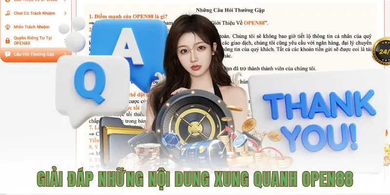 Giải đáp những nội dung xung quanh OPEN88